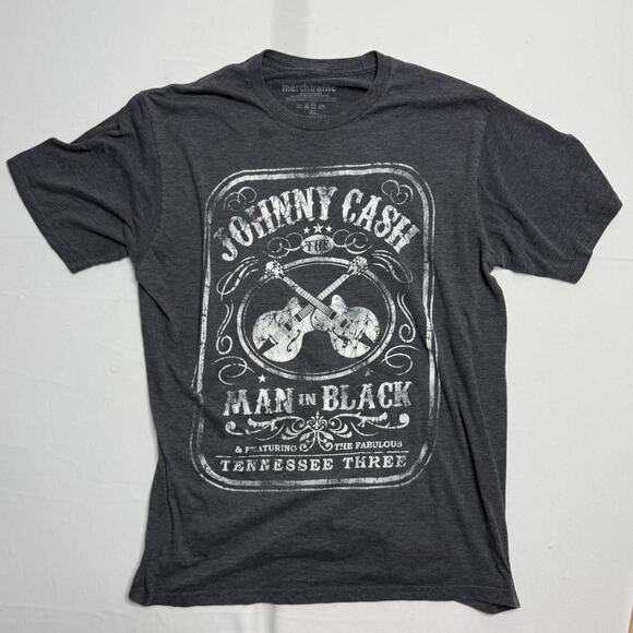 Other Other - Vintage Johnny Cash Man In Black T-shirt Size XL